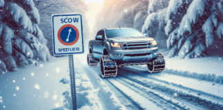 Wie schnell darf ein Kraftfahrzeug mit Schneeketten höchstens fahren? Wie schnell darf ein Kraftfahrzeug mit Schneeketten höchstens fahren?