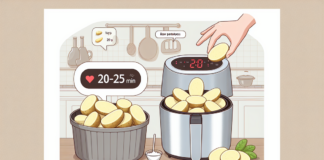 Wie lange brauchen rohe Kartoffeln in der Heißluftfritteuse? Wie lange brauchen rohe Kartoffeln in der Heißluftfritteuse?