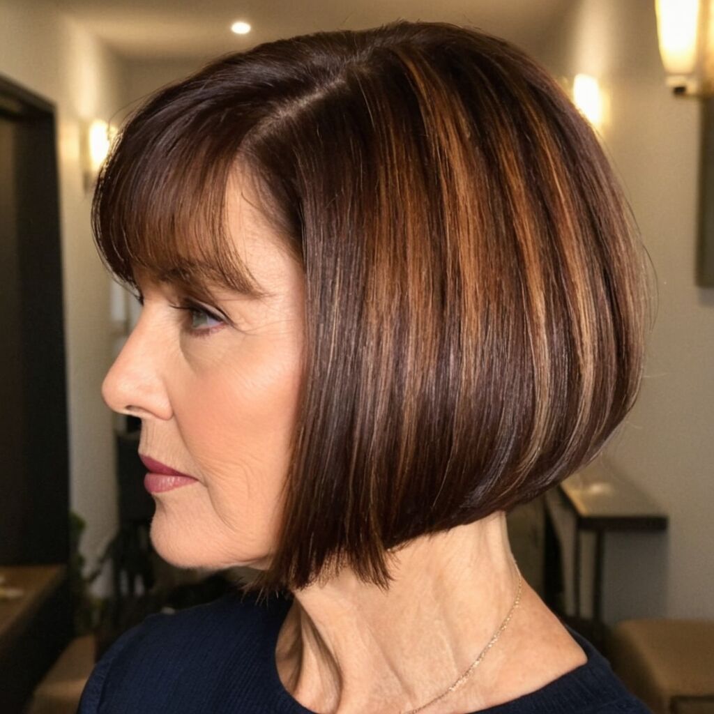 Gestufter Bob für ältere Frauen: Stilvolle Frisuren für jeden Anlass