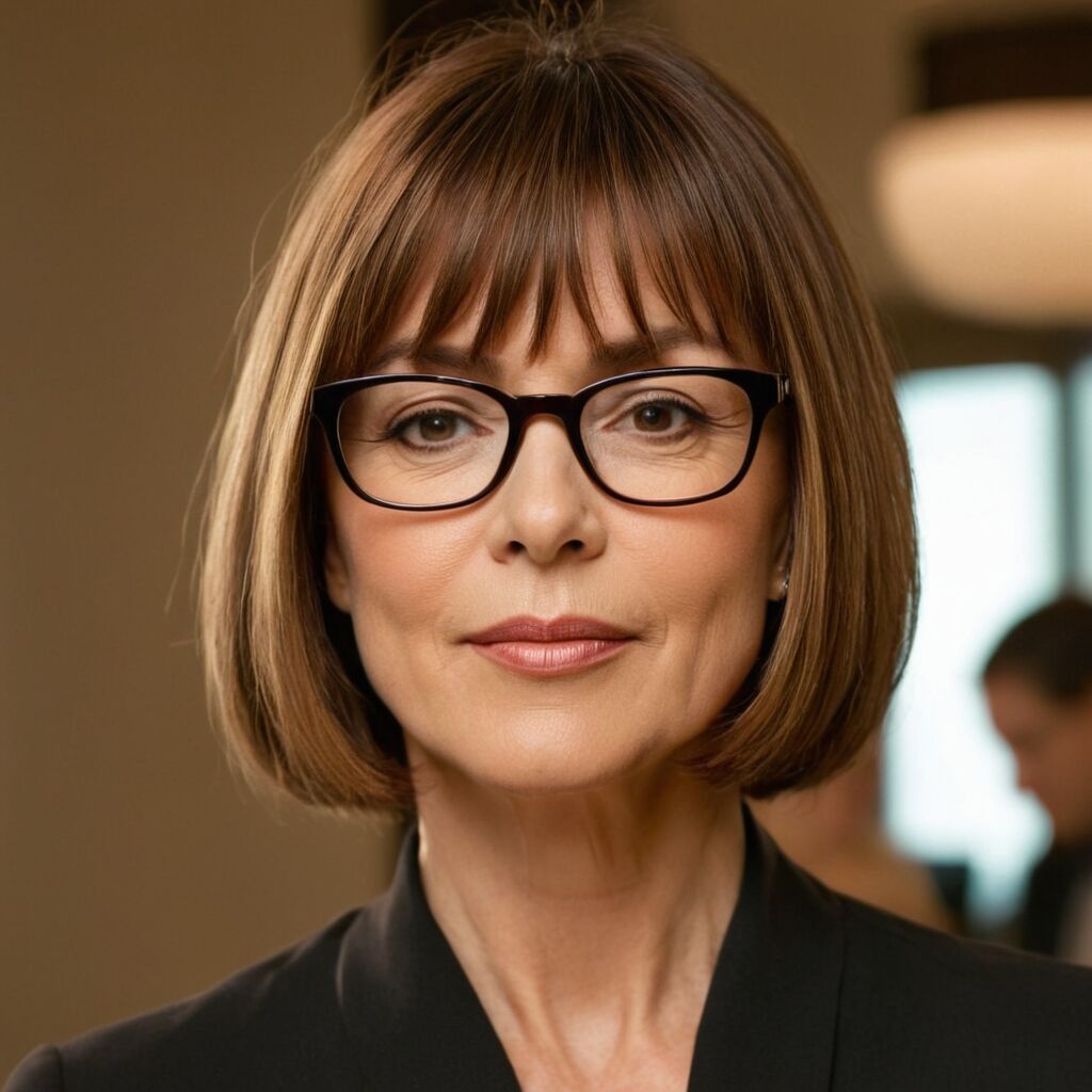 Halblang Frisuren ab 60 mit Brille: Stilvolle Haarschnitte für einen modernen Look