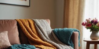 Decke auf Sofa drapieren: Tipps für eine stilvolle Wohnraumgestaltung Decke auf Sofa drapieren: Tipps für eine stilvolle Wohnraumgestaltung