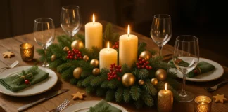 Die schönsten Tischarrangements für die Feiertage Festliche Tischarrangements